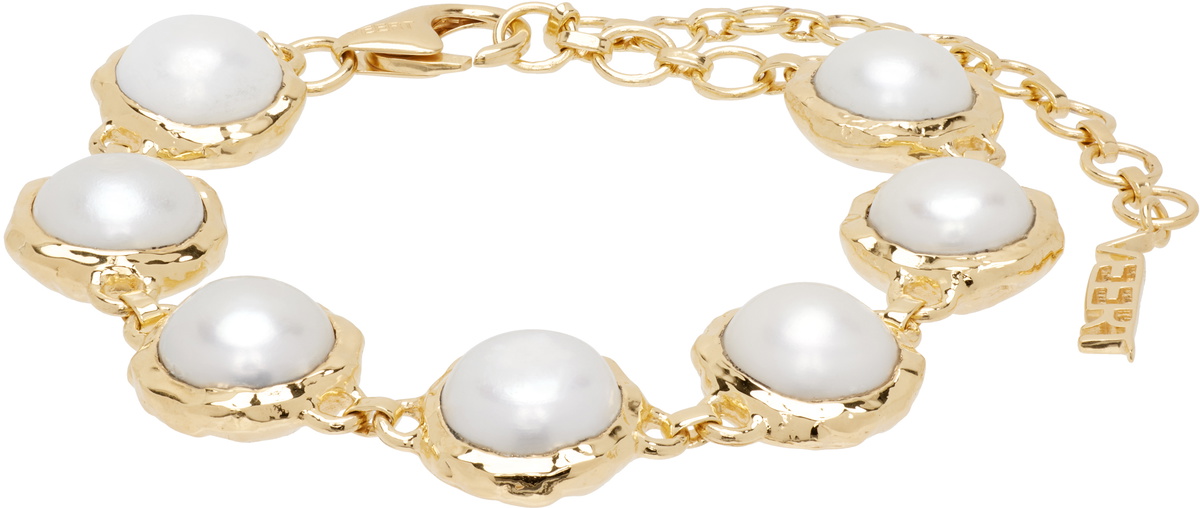 【関税込み】VEERT 'The Trio Flower Pearl' ブレスレット The Trio Flower Pearl Bracelet in White Gold – VEERT