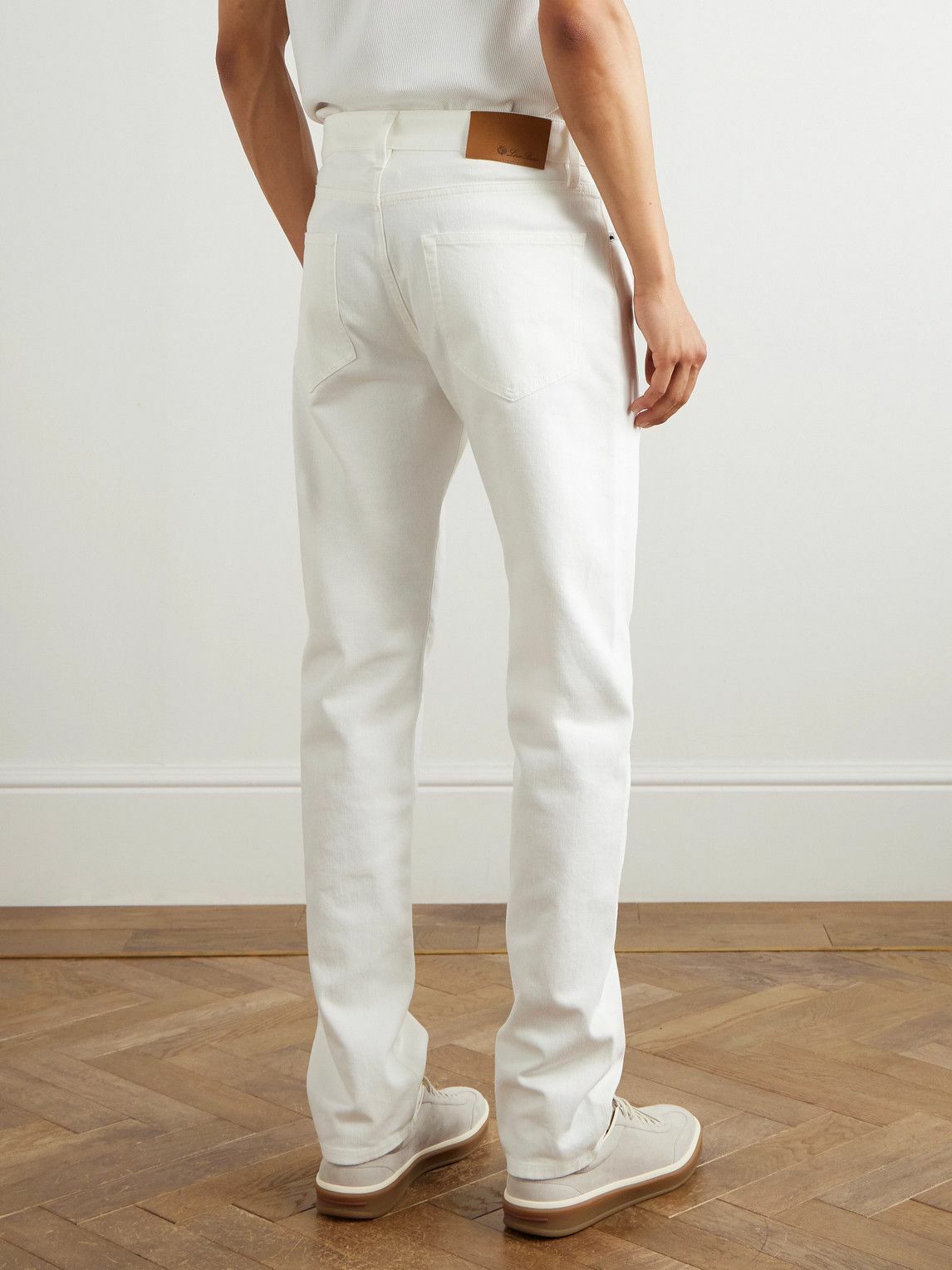 Loro Piana - Quarona Slim-Fit Straight-Leg Jeans - White