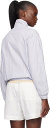 Nothing Written White & Gray Panny Harrington Jacket