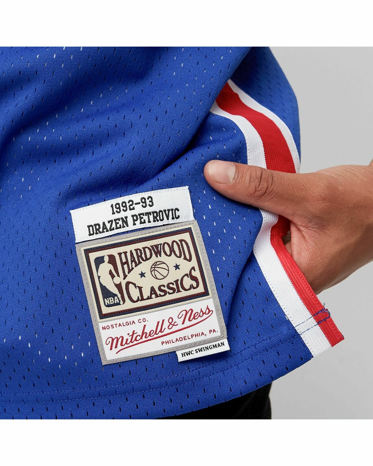 Mitchell & Ness NBA Swingman Jersey New Jersey Nets Road 1992-93 Drazen Petrovic #3 Blue Men