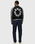 Kenzo Wool Varsity Jacket Black/Grey - Mens - College Jackets