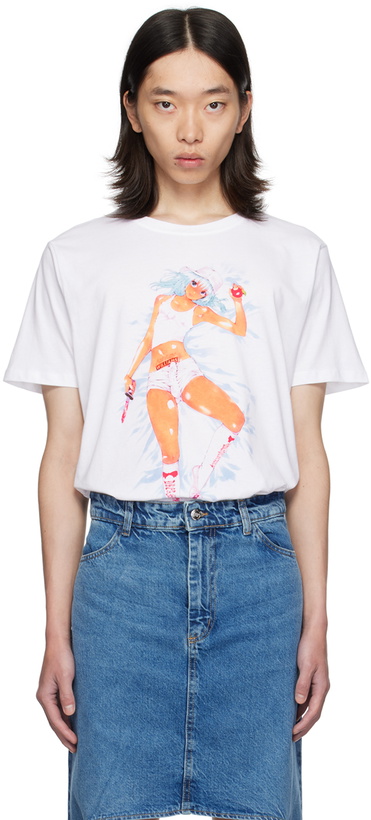 Photo: Ashley Williams White Brandon Danny T-Shirt