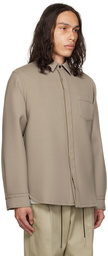 sacai Beige Suiting Bonding Shirt