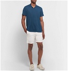 Onia - Linen-Blend Jersey Polo Shirt - Navy