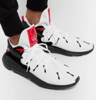 Y-3 - Kusari 2 Suede and Leather-Trimmed Neoprene Sneakers - Men - White