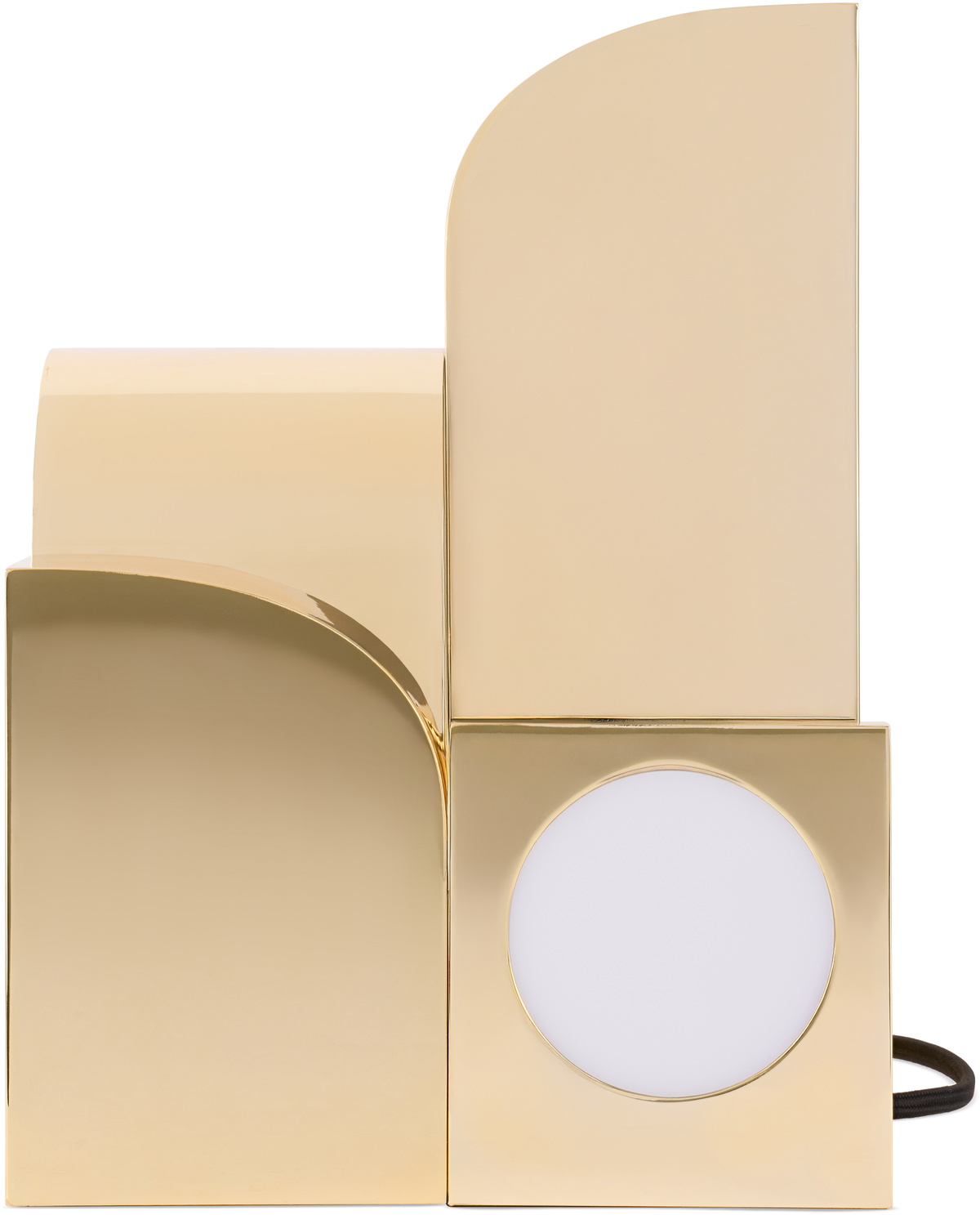 Curves by Sean Brown Gold Kuzco Edition Gypsum Table Lamp