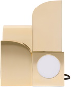 Curves by Sean Brown Gold Kuzco Edition Gypsum Table Lamp