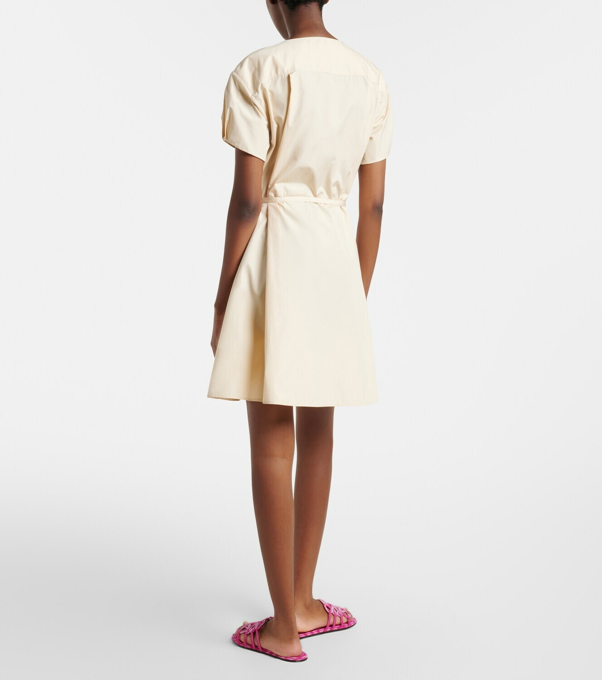 Loewe Paula's Ibiza Anagram cotton poplin shirt dress