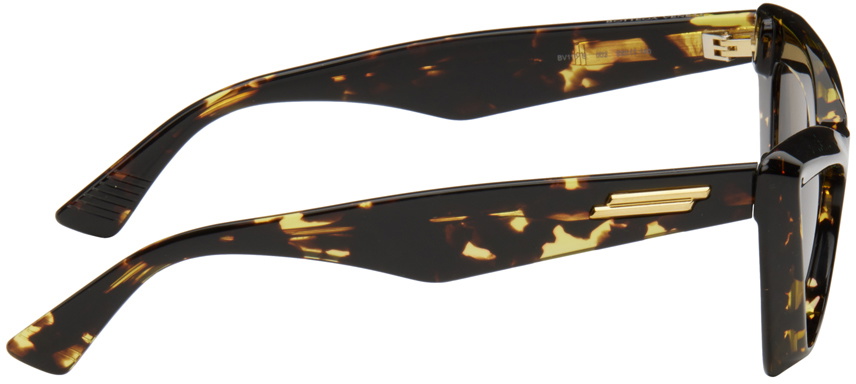 Bottega Veneta Tortoiseshell Pointed Cat-Eye Sunglasses  display picture 1