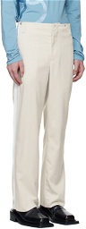 TheOpen Product SSENSE Exclusive Beige Side Taped Pants