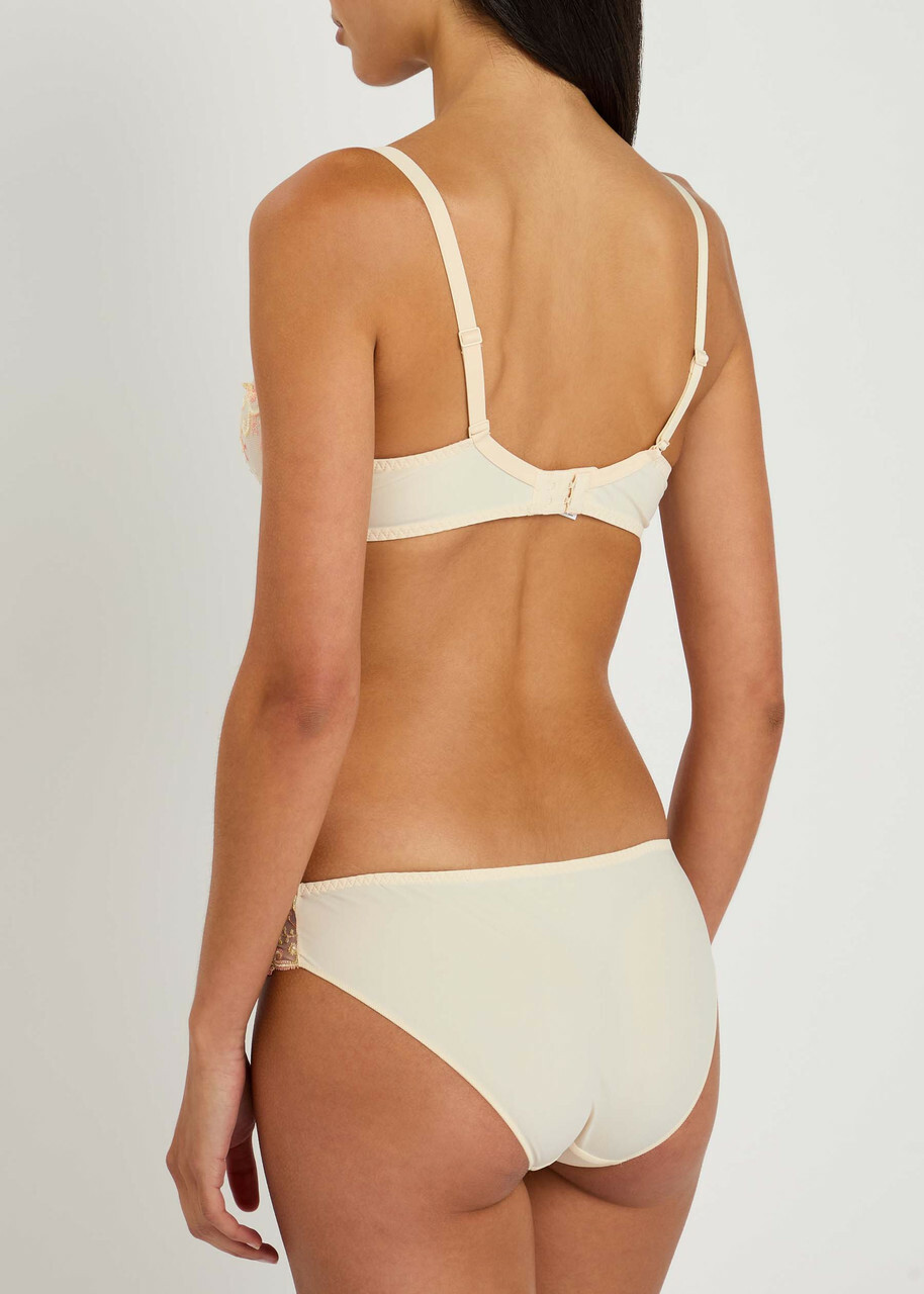 Simone PÉRÈLE Delice Lace-trimmed Briefs Yellow