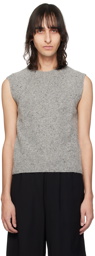 AMI Paris Gray Crewneck Vest