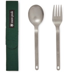 Snow Peak - Titanium Fork and Spoon Cutlery Set - Silver