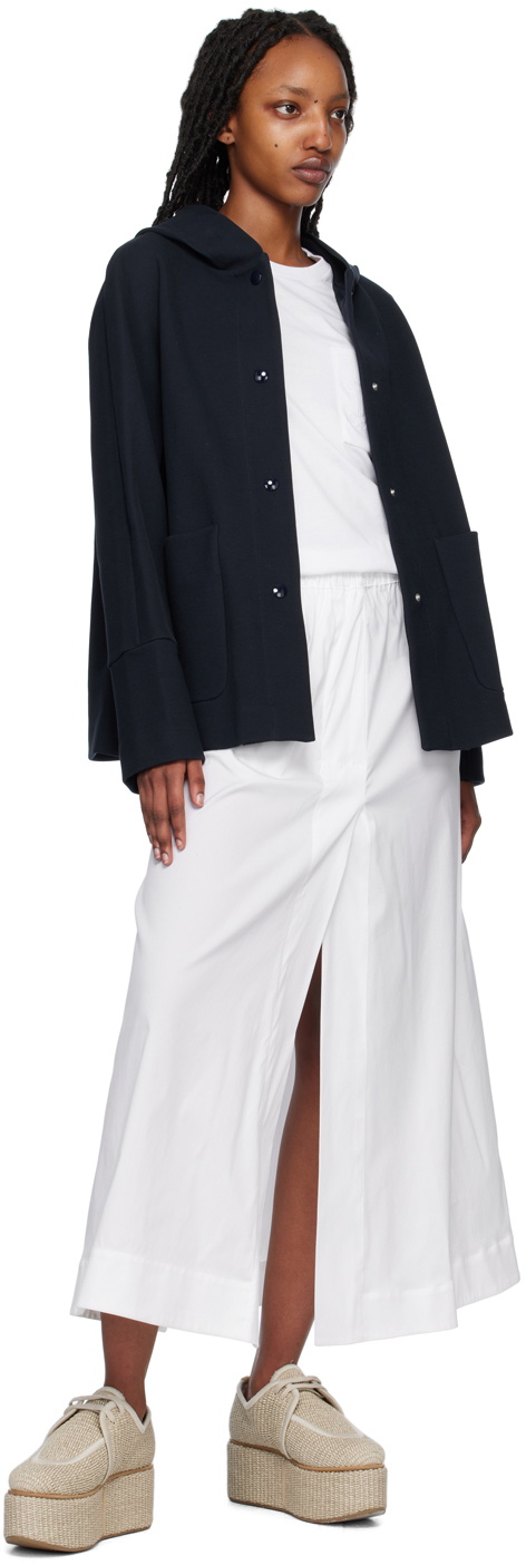 Max Mara Leisure Navy Hooded Jacket