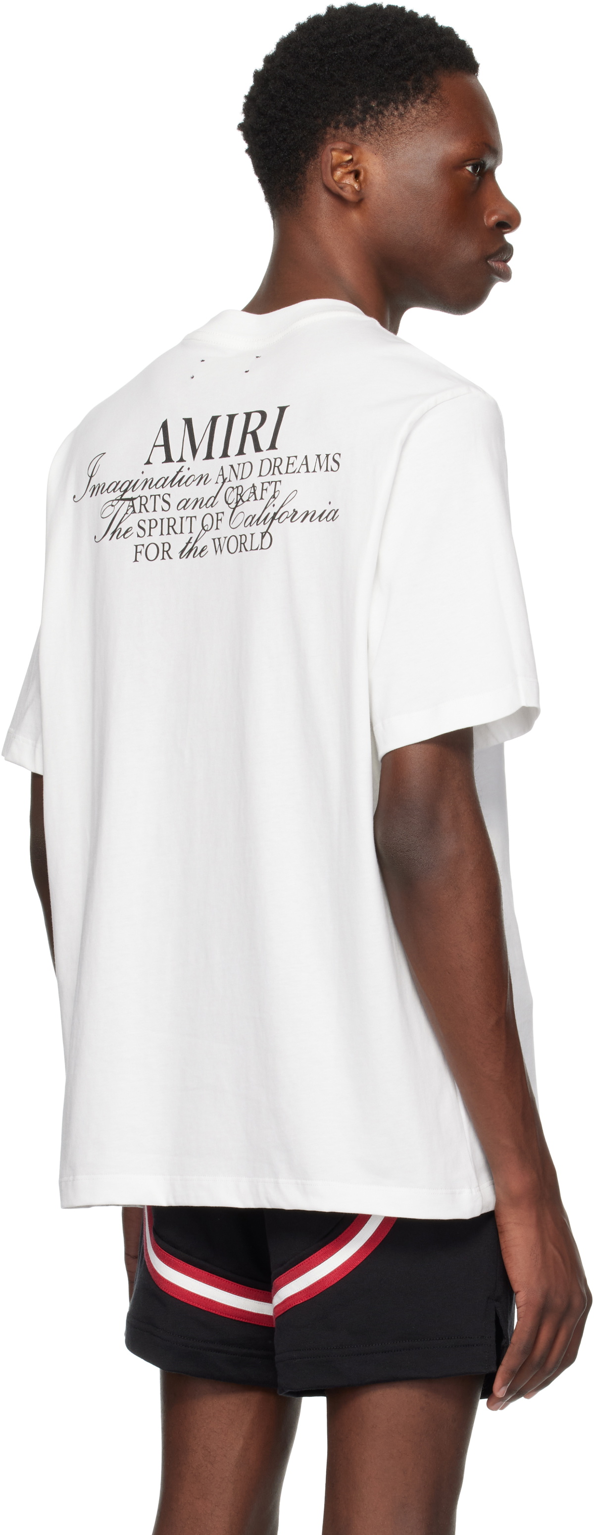 関税送料込み■Amiri■Amiri Spirit t-shirt AMIRI White 'AMIRI Spirit' T-shirt Amiri