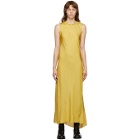 Ann Demeulemeester SSENSE Exclusive Yellow Keyhole Dress