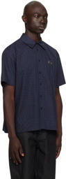 Dime Navy Printed Shirt