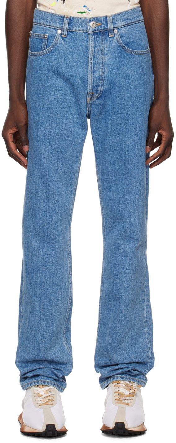 Lanvin Blue Curb Fit Jeans Lanvin