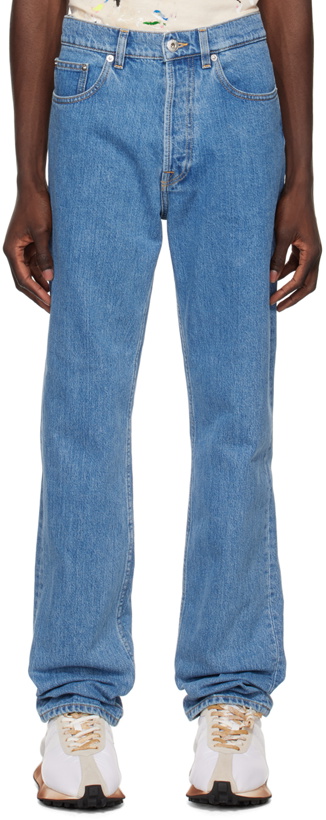 Photo: Lanvin Blue Curb Fit Jeans