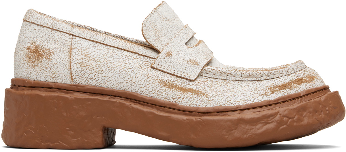 CAMPERLAB Brown & White Vamonos Loafers