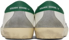 Golden Goose White & Green Super-Star Sneakers