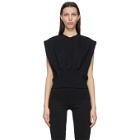 3.1 Phillip Lim Black French Terry Tank Top