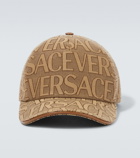 Versace Logo cotton canvas baseball cap