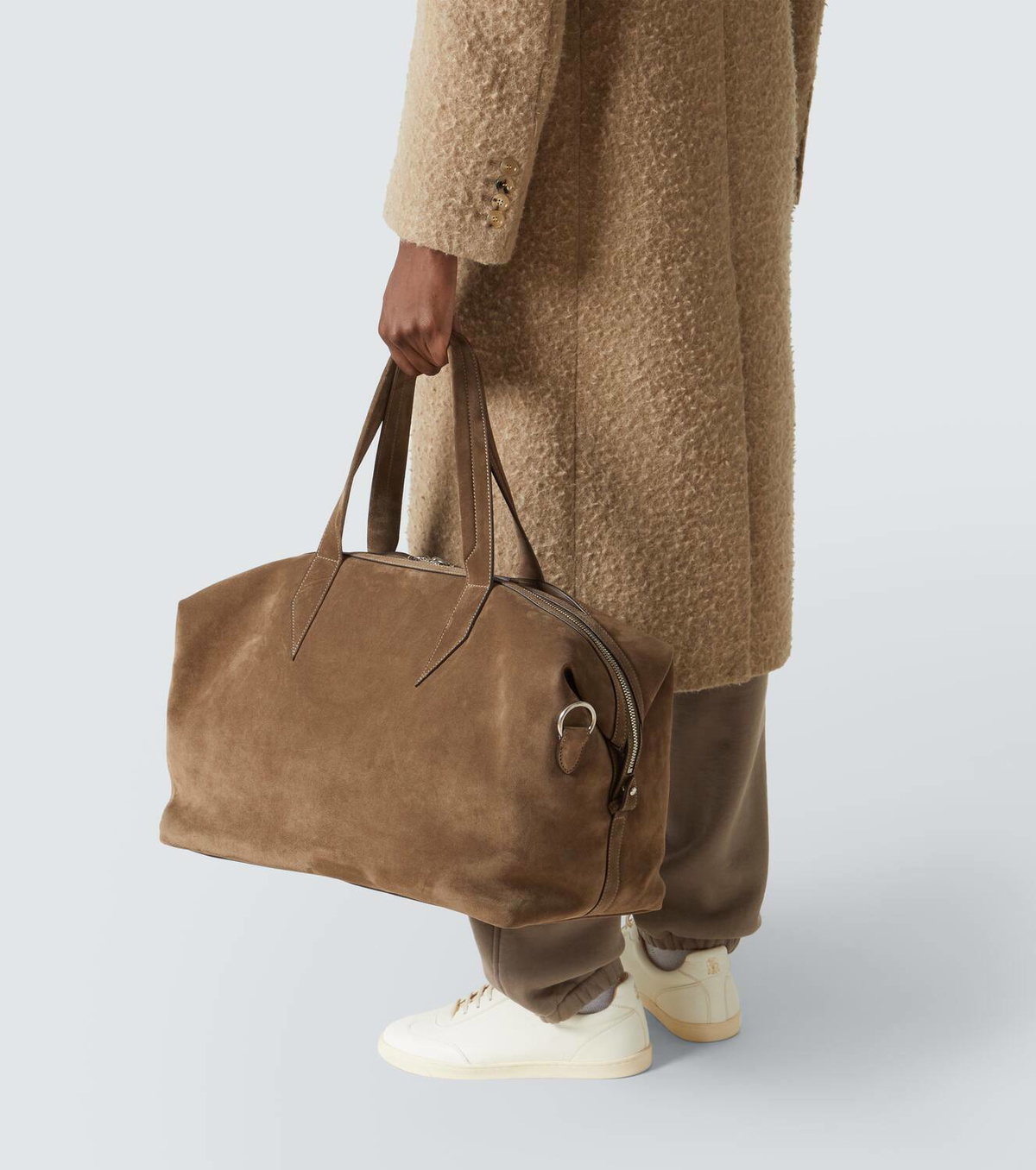 Métier Nomad suede duffel bag