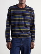 Rag & Bone - Striped Cotton-Jersey T-Shirt - Blue