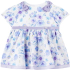 ANNA SUI MINI Baby Purple Floral Dress & Bloomers Set