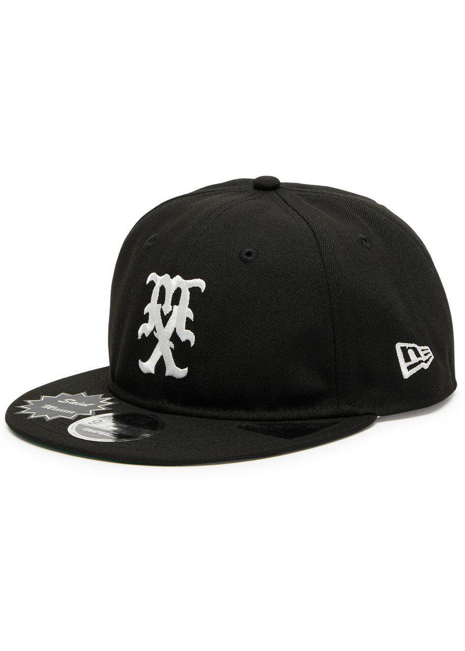 Saint Mxxxxxx X New Era Logo Cotton Snapback cap - Black - One Size