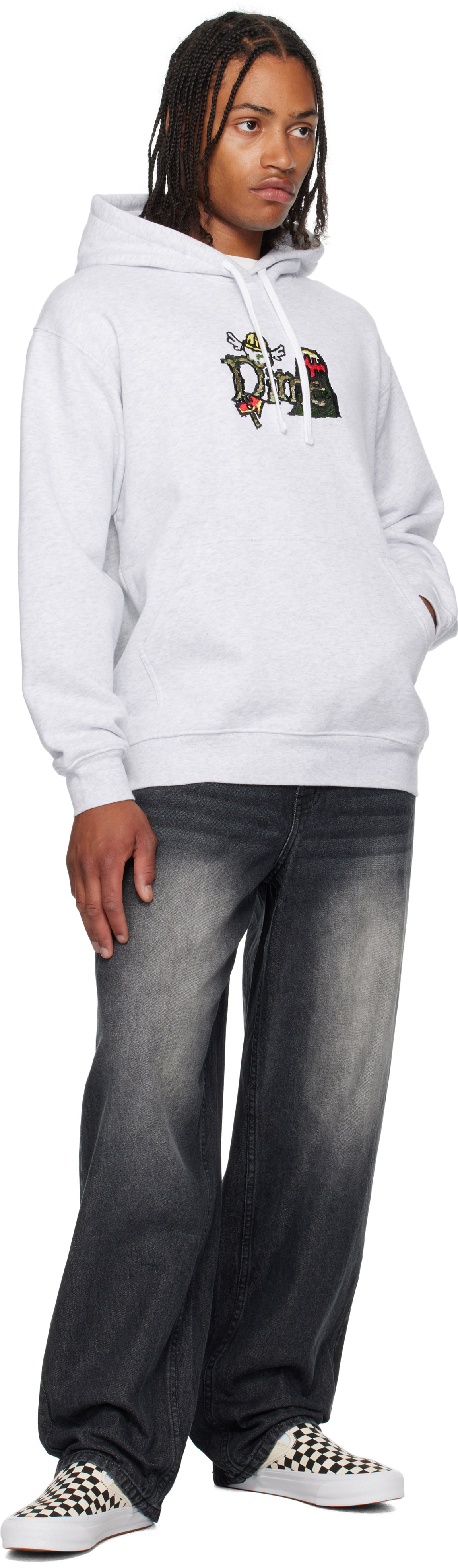 【関税込み】Dime オフホワイト Classic Fuzzy フーディ Dime Off-White Classic Fuzzy Hoodie Dime