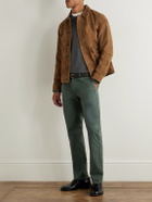 Sid Mashburn - Field Straight-Leg Garment-Dyed Cotton-Twill Trousers - Green