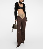 Didu Distressed cropped hoodie