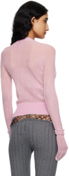 Isa Boulder SSENSE Exclusive Pink Jasmine Sweater & Bikini Top Set