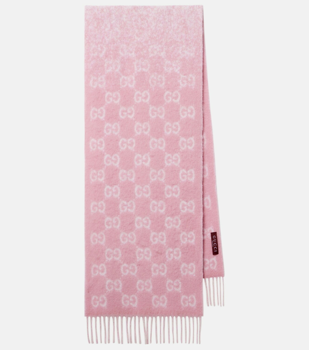 Gucci GG alpaca and wool-blend scarf