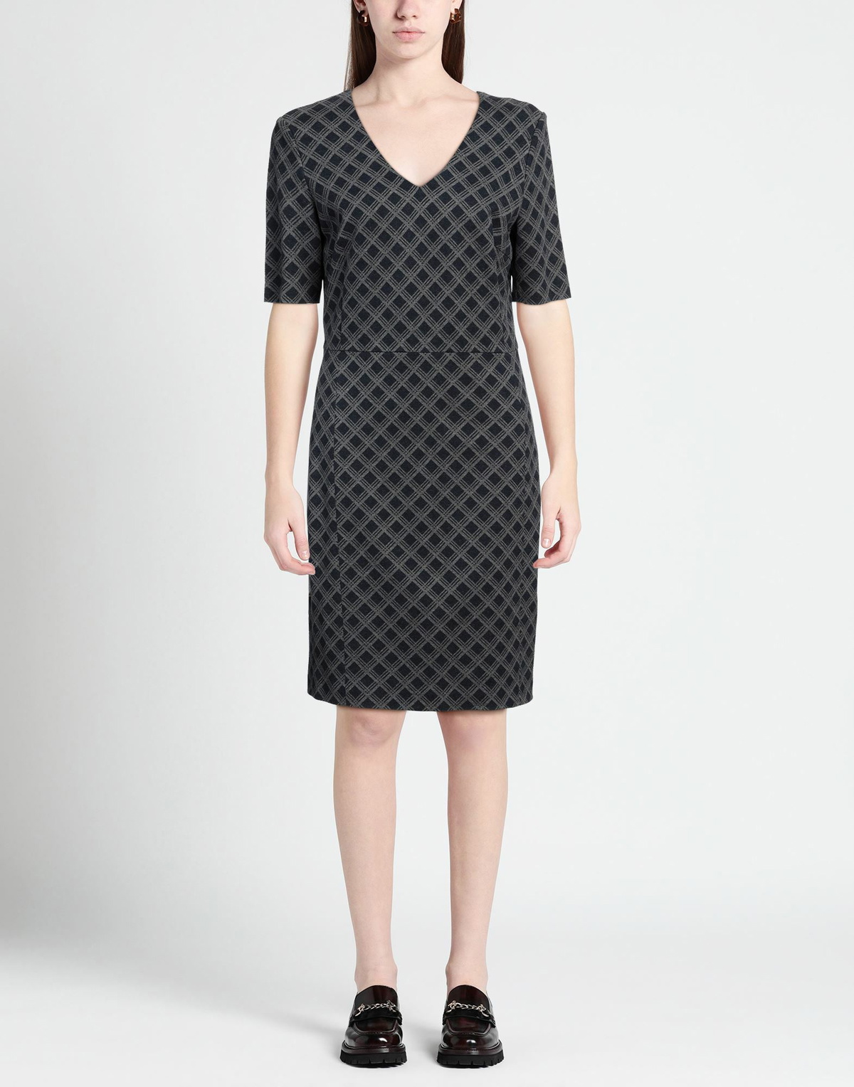 Peserico Womens Midi dress in Grey
