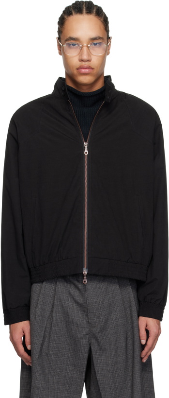 Photo: Carter Young SSENSE Exclusive Black Western Harrington Jacket