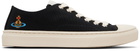 Vivienne Westwood Black Low Top Plimsoll Sneakers