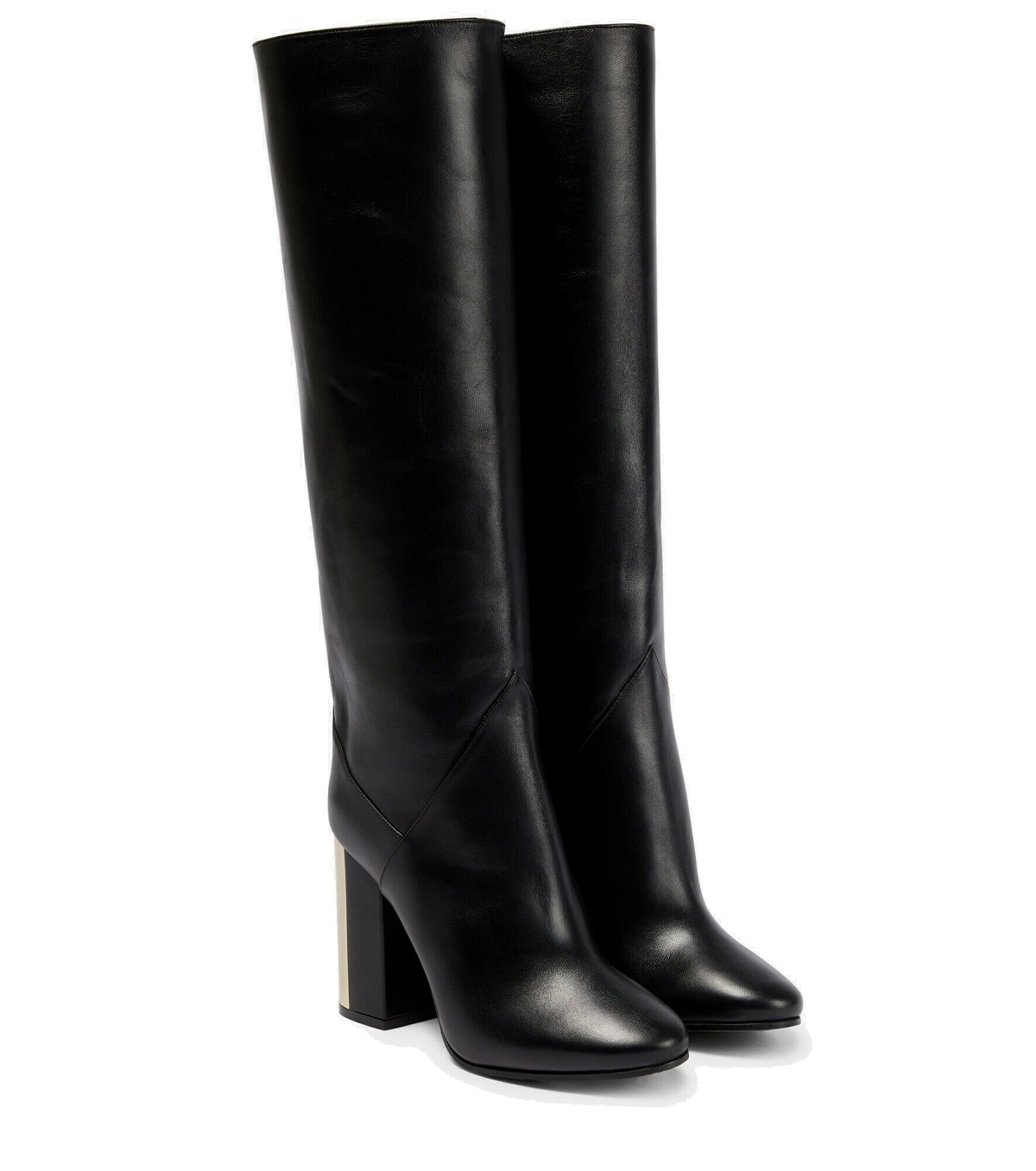 Jimmy★Choo(セールで大人気)JCロゴ入りBoots/CAYO65/Black Jimmy Choo - Youth II Black Leather Biker Boot | Mitchell Stores