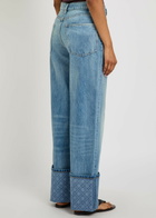 Tory Burch Logo Straight-leg Denim Jeans Blue