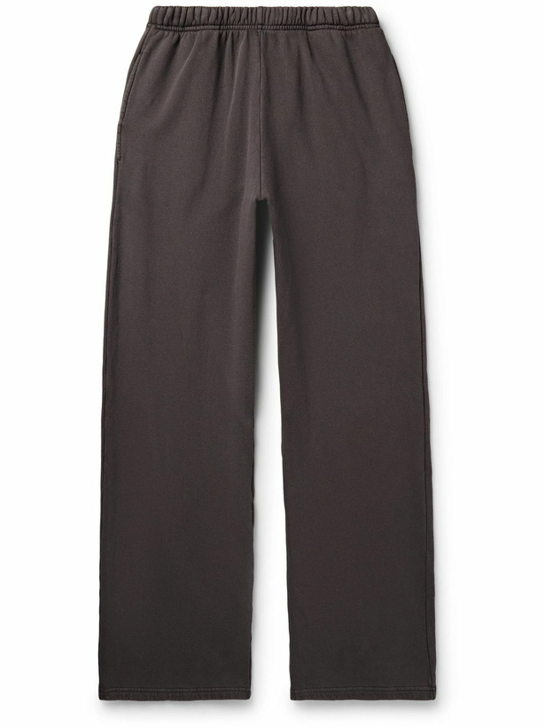 Photo: Les Tien - Puddle Straight-Leg Garment-Dyed Cotton-Jersey Sweatpants - Gray