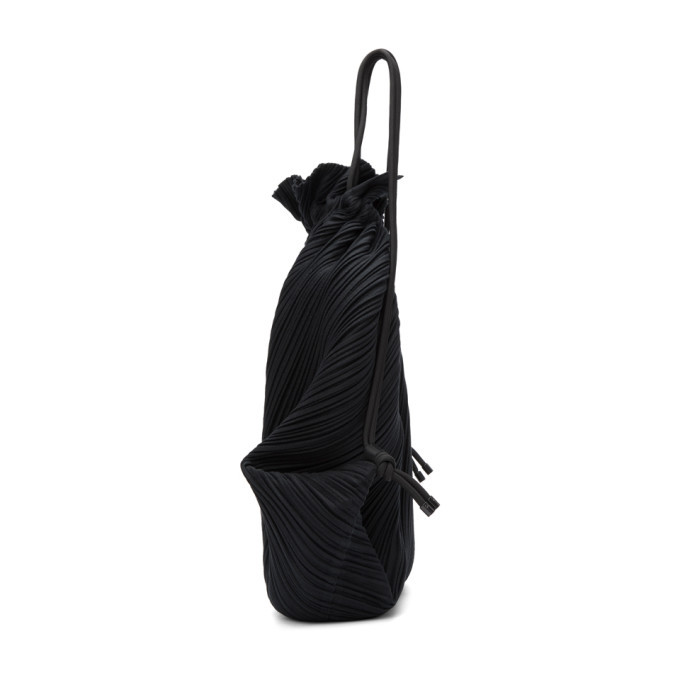 Pleats Please Issey Miyake Black Pleated Backpack - NOBLEMARS