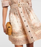 Zimmermann Matchmaker linen and silk minidress