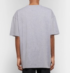 Vetements - Oversized Printed Mélange Cotton-Jersey T-Shirt - Men - Gray