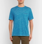 rag & bone - Owen Slub Linen-Jersey T-Shirt - Blue