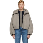 Canada Goose Taupe Chilliwack Wool Bomber Jacket