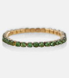 Shay Jewelry Thread 18kt gold ring with green garnets
