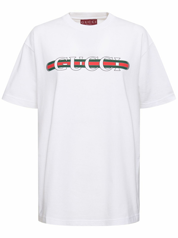 Photo: GUCCI Ancora G Loved Cotton Jersey T-shirt