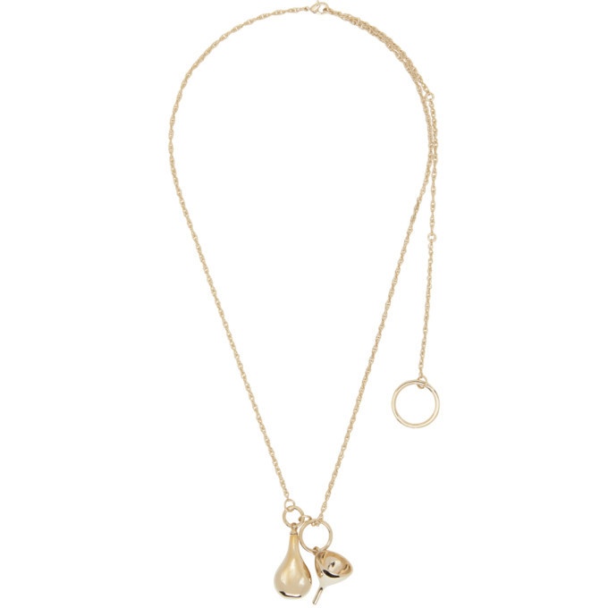 Photo: Lemaire Gold Small Perfume Bottle Pendant Necklace